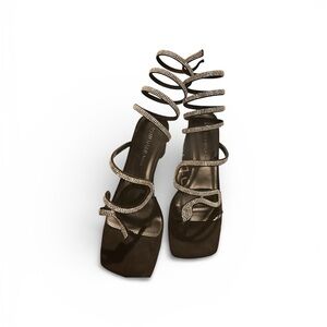 Elegant Black Strappy Heels